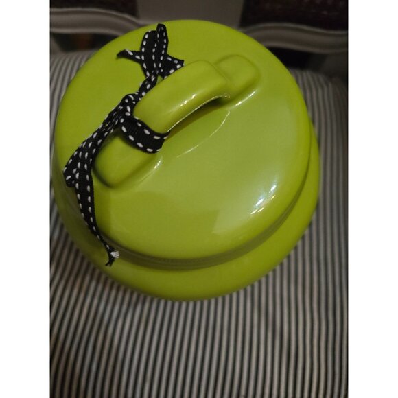 NWT Rae Dunn Deadly Poison Green Chubby Canister Halloween HTF - Picture 7 of 10